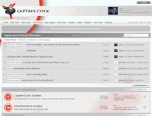 Tablet Screenshot of captaincynic.com